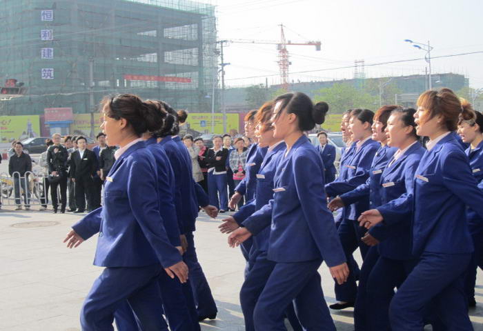 清河店举行2011年度春季会操比赛